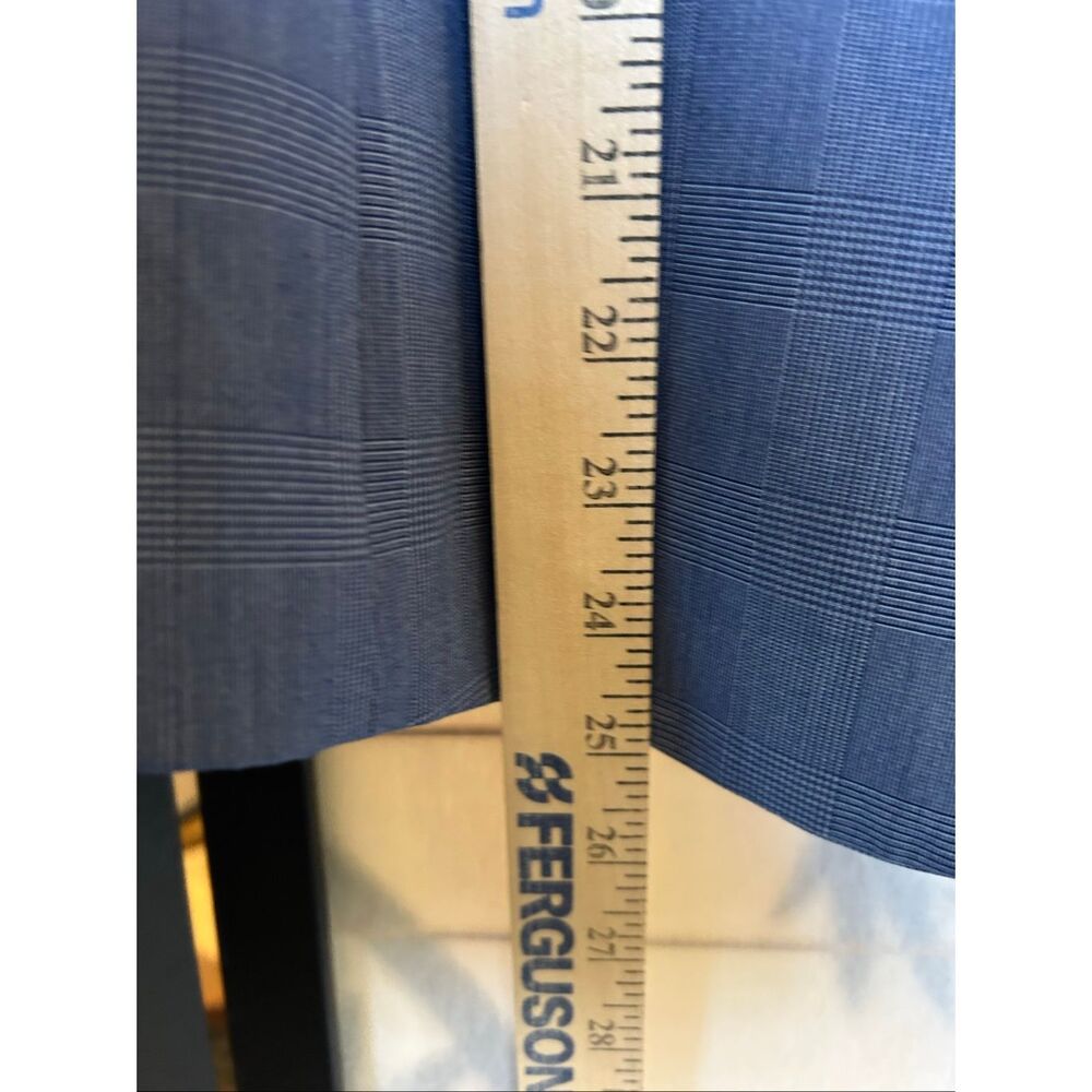 Banana Republic Light Blue Plaid Single-Button Blazer - Picture 5 of 11